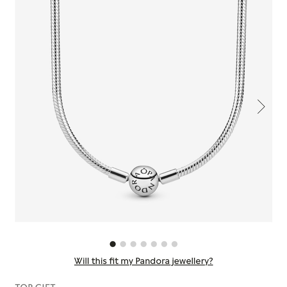 Pandora Snake necklace 19.7”